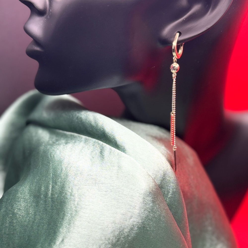 14k solid gold earrings made in Turkey